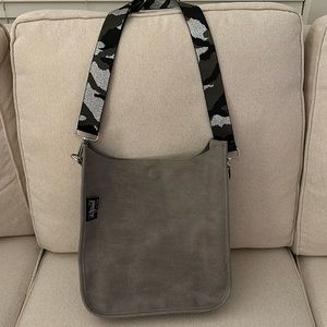 Pinafore NWOT Grey Shoulder Bag with Sparkly Grey Camo Strap